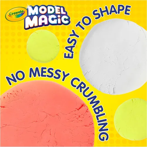 Vista 3 de Crayola Model Magic (paquete de 30), material de modelado secado al aire, imprescindible para el aula del profesor, suministros escolares