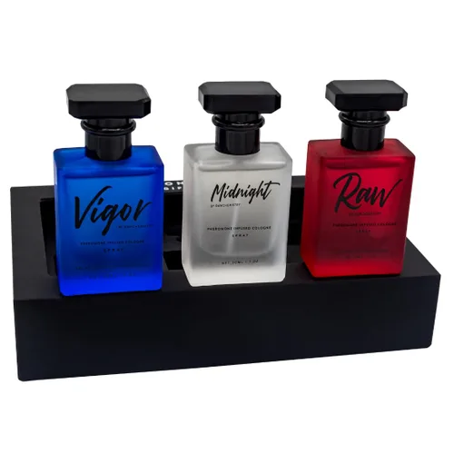 Vista 2 de RawChemistry Colección de colonia para hombre con infusión de feromonas, 3