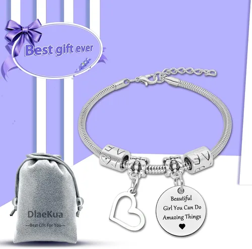 Vista 7 de DlaeKua Regalos inspiradores para mujer, pulsera de recuperación, regalos de aliento para mujeres, regalo de cumpleaños para regalo para hermosas