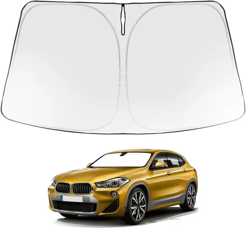 Vista 303 de Proadsy Parasol para parabrisas Rivian R1S 2022-2025 2026 de 4 capas plegable, protector de parasol frontal que bloquea los rayos UV, mantiene