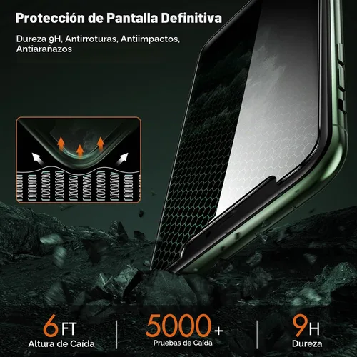 Vista 7 de UNBREAKcable Paquete de 2 protectores de pantalla de privacidad para iPhone 11 Pro Max/Xs Max, vidrio templado inastillable