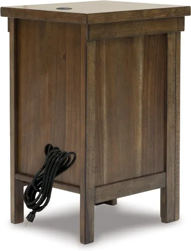 Vista 7 de Signature Design by Ashley Moriville - Mesa auxiliar para silla con USB