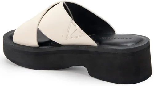 Vista 6 de Aerosoles Sandalias Charlie Slide para mujer, Eggshell, 9, Eggshell