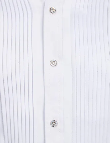 Vista 4 de Zeroyaa - Camisas de esmoquin de manga larga para hombre calce ajustado