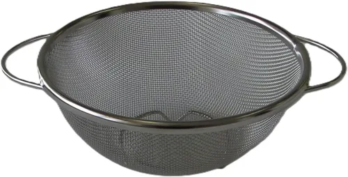 Vista 5 de Colador de oro italiano en forma industrial de una mano (copatrón) 5.9 in SB-015