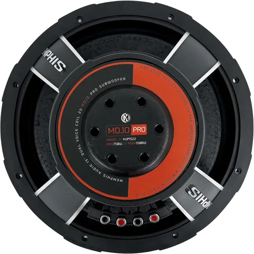 Vista 6 de Memphis (2) Audio MJP1522 15 "1500w MOJO Pro Subwoofers de audio para coche DVC 2 ohmios Subs