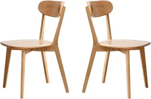 Vista 27 de Sillas de comedor 100% de madera maciza de roble - Sillas de cocina, silla de estudio de diseño moderno clásico para una vida elevada (Negro-1)