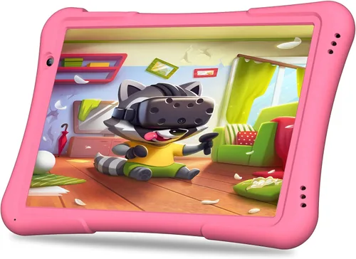 Vista 10 de PRITOM Tableta para niños de 10 pulgadas Android 14, 32GB, Quad-Core, 6000mAh, pantalla IPS HD grande, WiFi 6, cámara dual, Bluetooth, Tableta