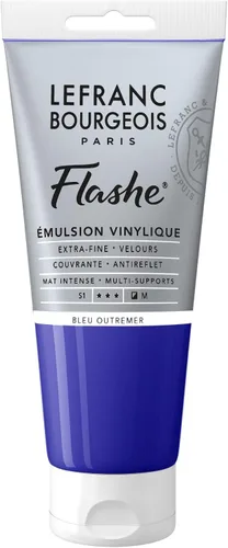 Vista 54 de Lefranc Bourgeois Flashe - Pintura de vinilo, tubo de 2.7 onzas líquidas, azul ceniza Extra-Fine Vinyl Emulsion Paint; Ultra-Matte, Highly Opaque