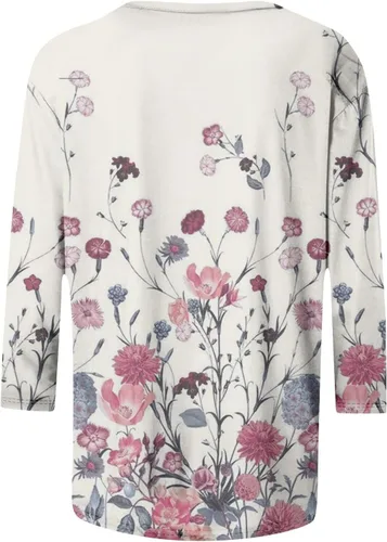 Vista 118 de Camisetas personalizadas para mujer, a la moda, casual, de séptima manga, estampada, cuello redondo, camiseta