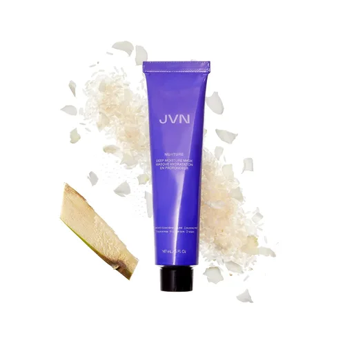 Vista 4 de JVN Nurture - Mascarilla hidratante de humedad profunda, tratamiento acondicionador hidratante para el cabello, reduce el encrespamiento y añade