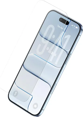 Vista 10 de Belkin ScreenForce - Protector de pantalla de vidrio templado para iPhone Air, resistente a los arañazos con bandeja de fácil alineación incluida