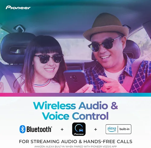 Vista 4 de Pioneer DMH-WT3800NEX Pantalla táctil capacitiva de 9 pulgadas, pantalla flotante - Apple CarPlay inalámbrico y con cable y Android Auto, Amazon