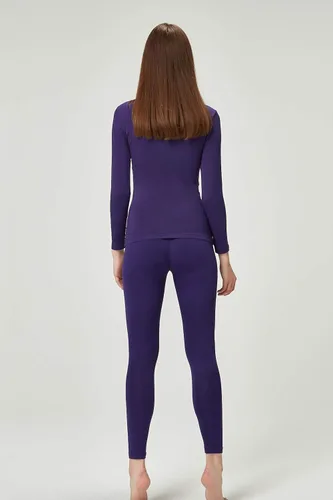 Vista 2 de DEVOPS Conjunto de ropa interior térmica para mujer