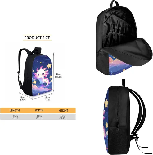 Vista 27 de HUGS IDEA Juego de 3 bolsas escolares con aislamiento térmico para el almuerzo, estuche para lápices