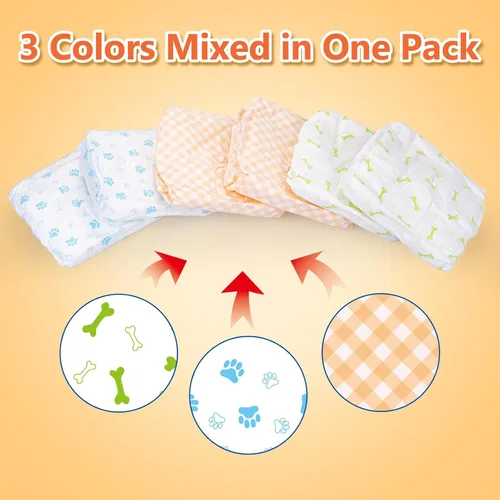 Vista 2 de Pet Soft, pañales desechables para mascotas, perros, cachorros, 12 unidades, 72 pañales, XXS- XL