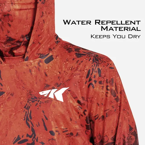Vista 2 de KastKing - Sudadera con capucha para hombre, camisa de manga larga para pesca, camisa de protección UV UPF 50