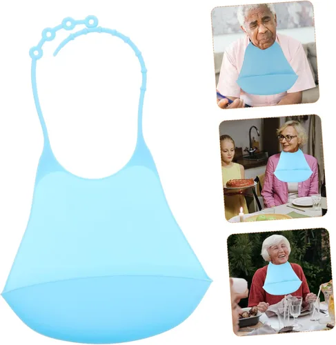 Vista 8 de Gatuida Babero de silicona para adultos, 2 uds. Babero adulto adulto bebé s pequeño s hogar de silicona para el hogar