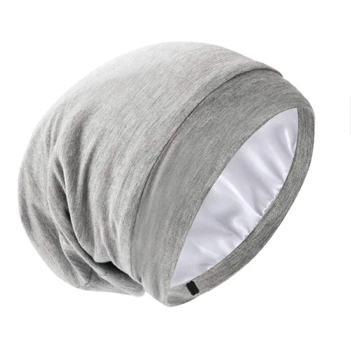 Vista 11 de Gorro de Dormir con Forro de Satén de Seda - Ajustable que se Mantiene Toda la Noche, Cobertura Envolvente para el Cabello, Gorro Holgado
