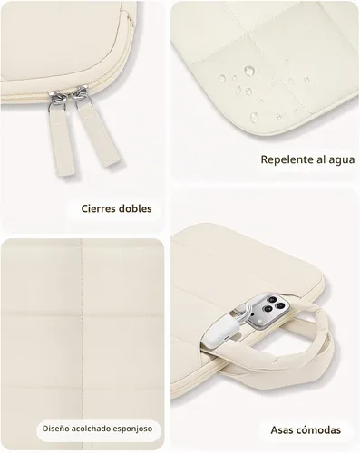 Vista 5 de FINPAC Funda para portátil MacBook Neo 13 pulgadas MacBook Air 13.6" Beige