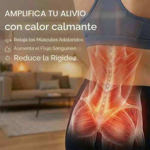 Vista 5 de Beurer EM59 Unidad TENS digital 3 en 1, EMS y terapia de calor para alivio del dolor y relajación, estimulador muscular con 2 canales ajustables, 64