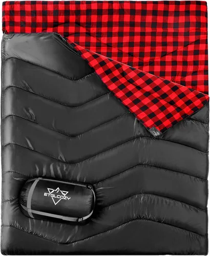 Vista 10 de XL Queen Size Double Sleeping Bag for 2 Adults Camping