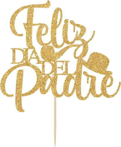 Vista 2 de Feliz Dia Del Padre - Decoración para tarta, decoración del día del padre, Feliz Cumpleanos Papa, Best Dad Ever, decoración de fiesta de cumpleaños