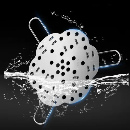 Vista 6 de Foldable Stainless Steel Steam Rack 24cm High Feet