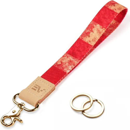 Vista 45 de EcoVision - Llaveros lindos con correa para llaves, llavero de muñeca para mujer, correa de insignia con 2 argollas para llaves