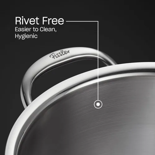 Vista 2 de Fissler M5 Pro-Ply - Cacerola de acero inoxidable de 5 capas, 1.5 cuartos de galón