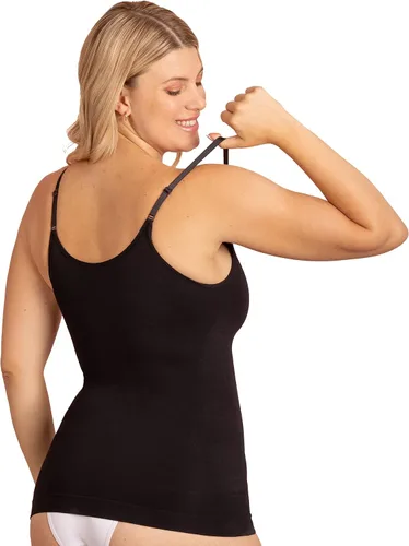 Vista 6 de Shapermint - Camisola de compresión con cuello redondo, control de abdomen y cintura