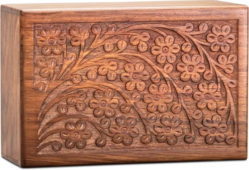 Vista 7 de Urna de cremación para cenizas humanas, adulto, hombre y mujer, caja de madera del árbol de la vida, urna para cenizas – Urna funeraria decorativa