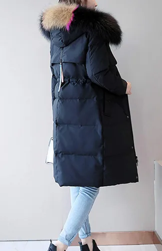 Vista 3 de DBM - Chaqueta con capucha para mujer color liso manga larga