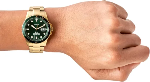 Vista 4 de Fossil - Reloj de cuarzo y acero inoxidable casual FB-01 inspirado en el buceo para hombre