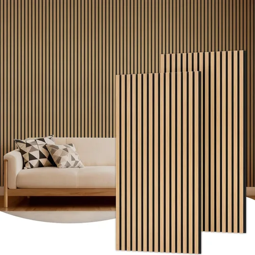 Vista 27 de TONOR Paneles de pared de madera para decoración de paredes interiores, paquete de 2 unidades de 47.2 x 23.6 pulgadas