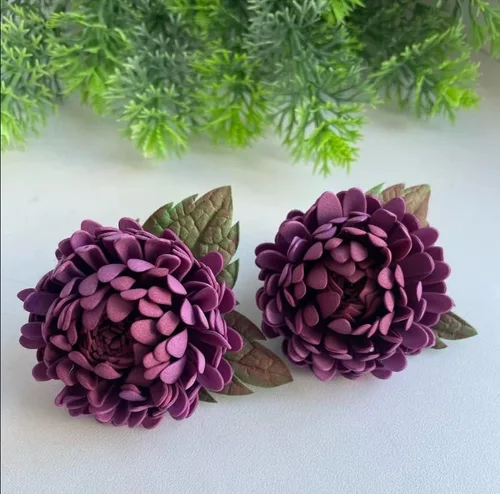 Vista 4 de Juego de 5 troqueles de metal de flores 3D, plantillas de manualidades para manualidades, tarjetas de papel, plantillas de corte para manualidades