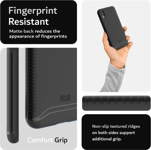 Vista 5 de TUDIA DualShield - Funda diseñada para Jitterbug Smart 3, [Fusionar] a prueba de golpes, grado militar, resistente, de doble capa, protección