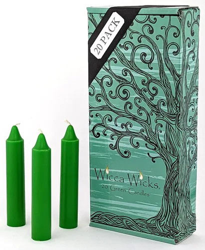 Vista 12 de 20 velas negras 4 pulgadas de alto y 3/4 pulgadas de diámetro Suministros de brujería para tu altar, hechizos, encantos y rituales personales