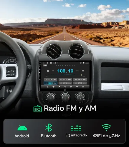Vista 5 de Radio de coche para Jeep Compass Patriot 2010-2016, inalámbrico CarPlay