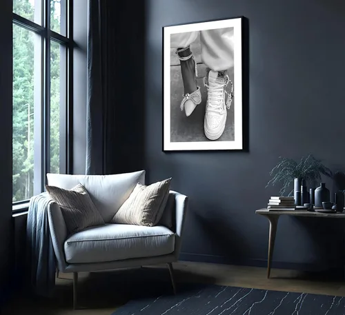 Vista 4 de Póster feminista de moda para adolescentes y niñas, impresión femenina en blanco y negro, cuadro de lienzo ecléctico para decoración de pared