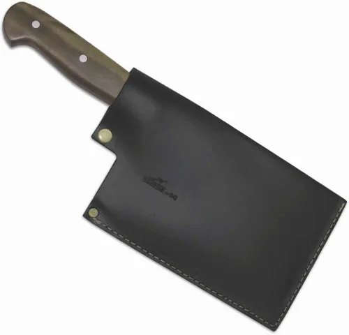 Vista 6 de Brazilian Flame Cuchillo de carnicero para chef, hoja de acero inoxidable 420C de 10 pulgadas, ultra afilado, mango ergonómico, resistente