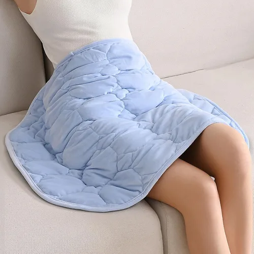 Vista 16 de Wemore Manta ponderada de regazo de 7 libras para adultos, manta pequeña con peso para viajes, calma, relajación, siesta y dormir, almohadilla