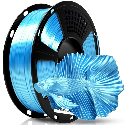 Vista 26 de GEEETECH Filamento PLA de color dorado sedoso de 0.069 libras, filamento de seda brillante para impresora 3D, carrete de 2.2 libras, precisión
