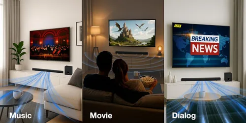 Vista 8 de iLive ITBSW222B Barra de sonido Bluetooth de 32 pulgadas con subwoofer inalámbrico