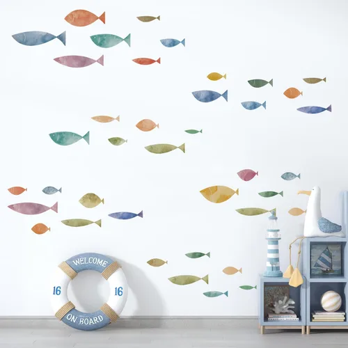 Vista 21 de 208Pcs Pegatinas de Pared de Flores Boho, Calcomanías de Pared de Flores Rosas, Autoadhesivas, Flores Silvestres de Acuarela Neutrales Extraíbles