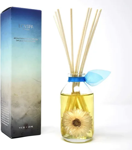 Vista 19 de Set de difusor de cañas, difusor de aceite perfumado con aroma a ámbar romántico y varillas, accesorios de fragancia para el hogar para decorar