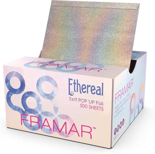Vista 12 de Framar Láminas para resaltar 500 hojas - 5x11" - Precortadas - Lámina pre-plegada - Patrón de aurascopio
