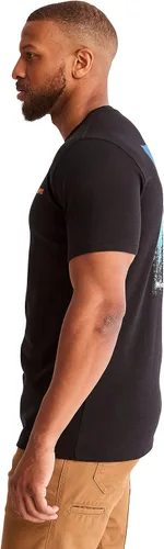 Vista 2 de Timberland PRO Camiseta de manga corta para hombre Base Plate Hw Northern Lights Graphic