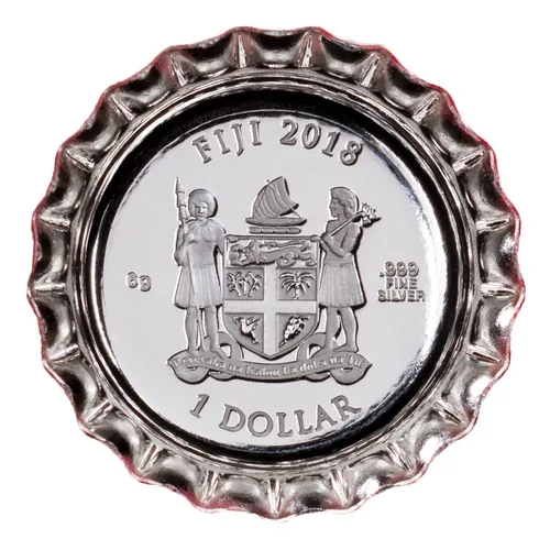 Vista 2 de 2018 FJ Tapa de Botella .999 Plata $1 Dollar Diámetro - 1.260 in $1 Vendedor DCAM