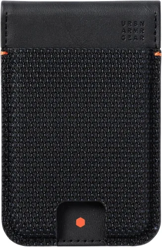 Vista 7 de URBAN ARMOR GEAR UAG - Cartera delgada Kevlar negra para 6 tarjetas con función atril y bloqueo RFID, cartera magnética Metropolis compatible